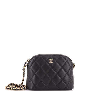 Chanel Cc Dome Zip Clutch With Chain #239857C42B